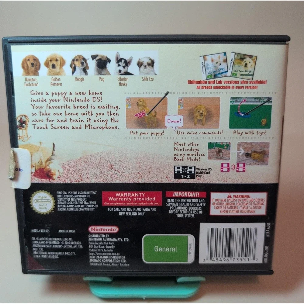 Nintendogs: Dachshund & Friends Nintendo DS 2005 Game Pets Dogs Complete CIB